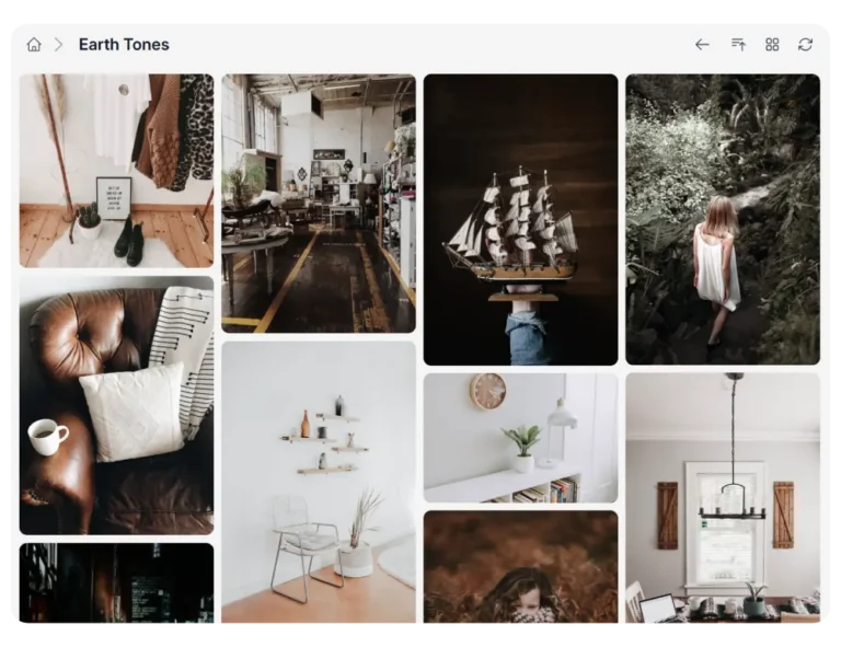 Synkivo gallery module in masonry layout with varying image sizes