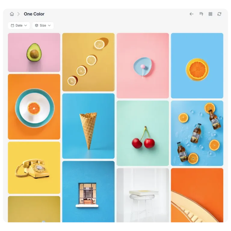 Synkivo gallery module displaying cloud images in masonry layout